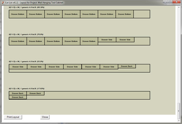 Board Layout Page